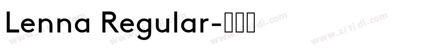 Lenna Regular字体转换